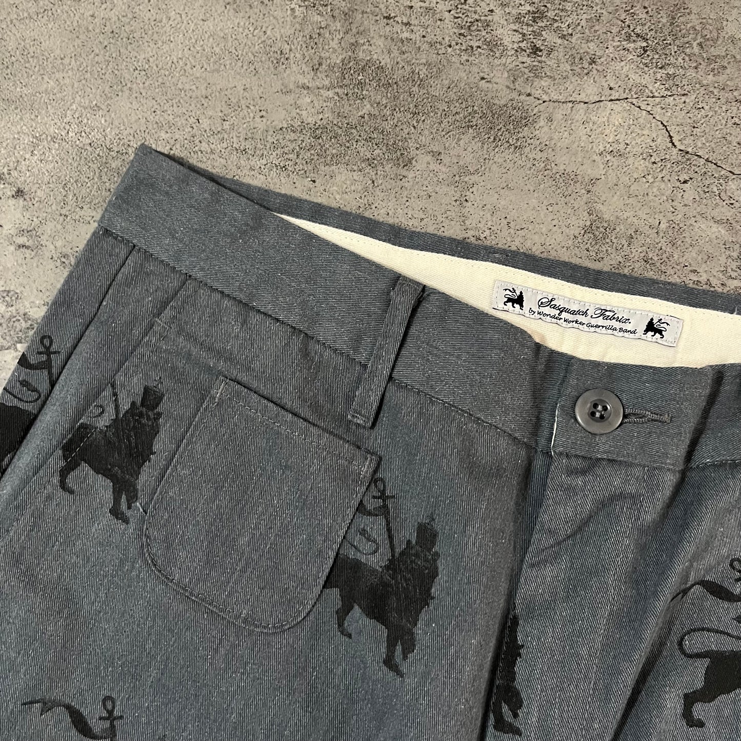 Sasquatchfabrix Rasta Lions Graphic Chopped Pant