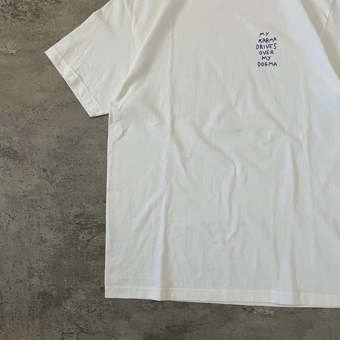 Gimme Give ‘МУ KARMA DRIVES OVER MY DOGMA’ SS Tee - White