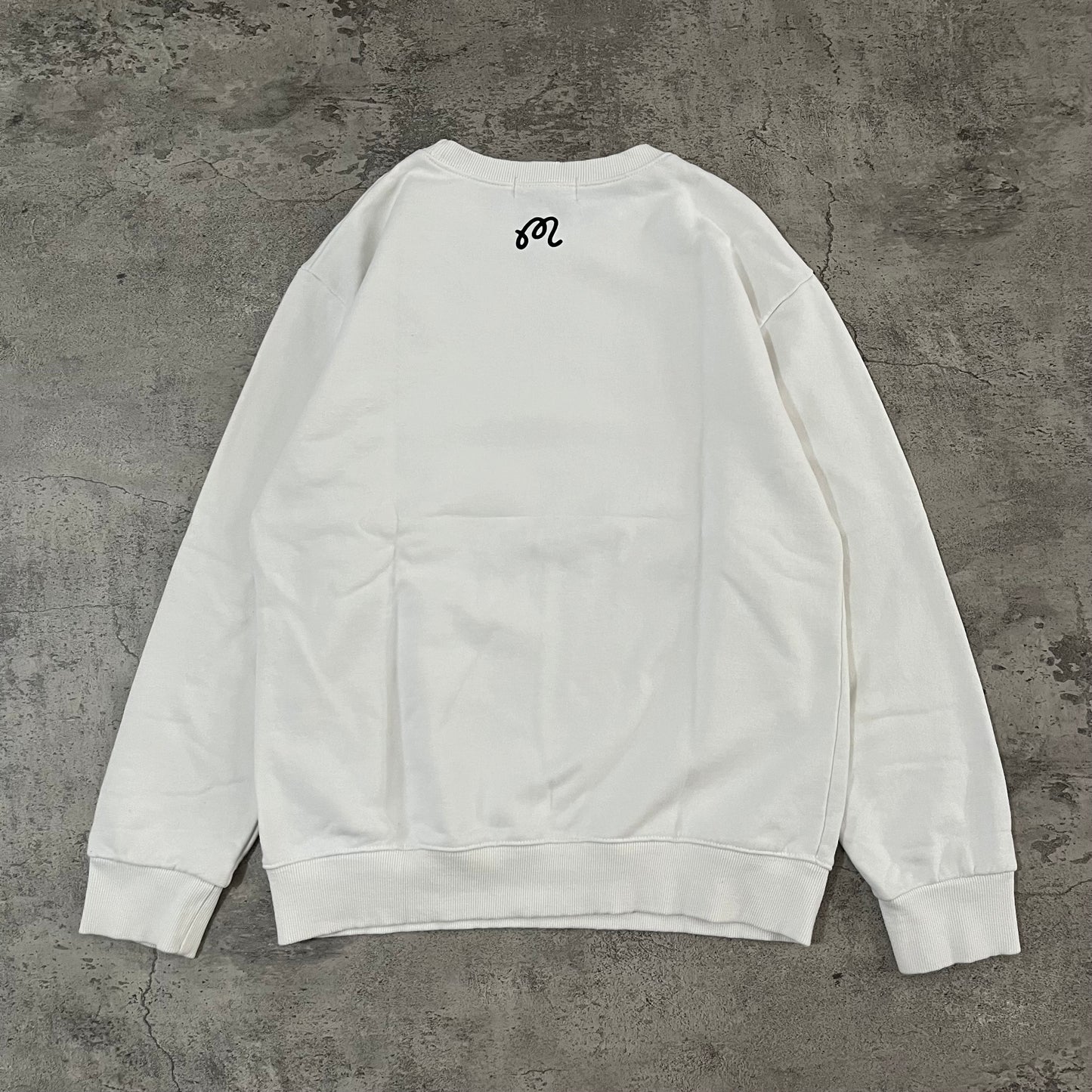 MALBON Stinger Logo Crewneck - White