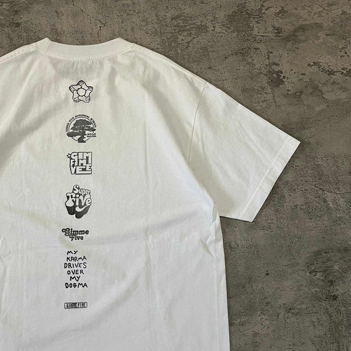 Gimme Give ‘МУ KARMA DRIVES OVER MY DOGMA’ SS Tee - White