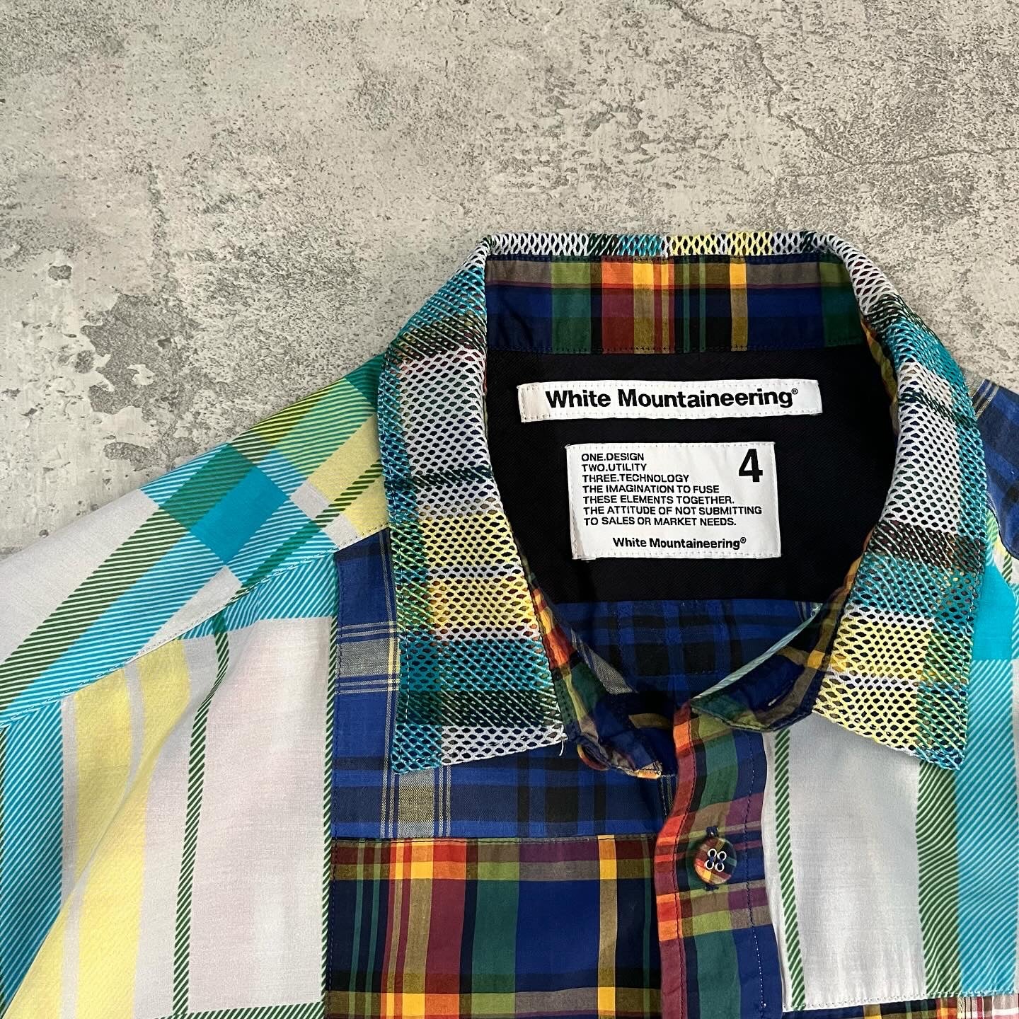 White Mountaineering - Madras Check Patchwork