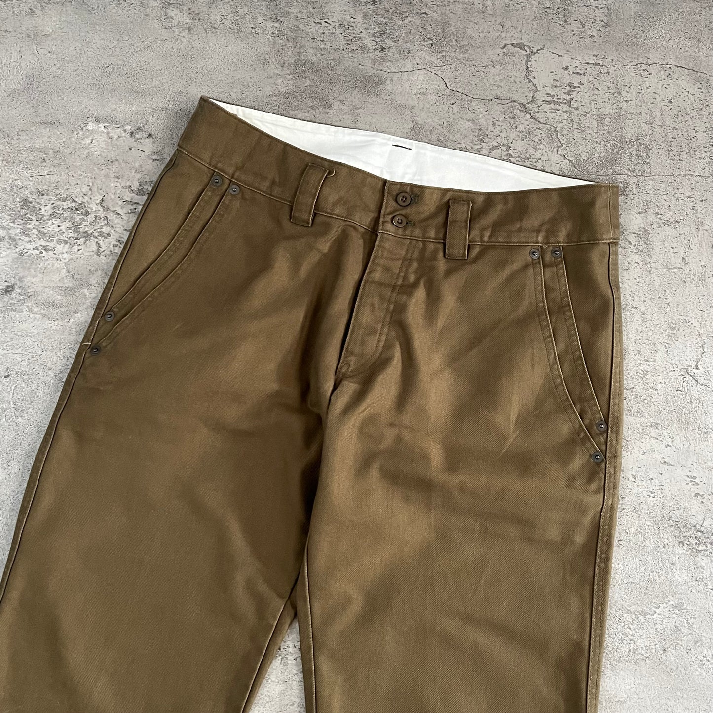 Final Home Double Front Pocket Pants - Beige