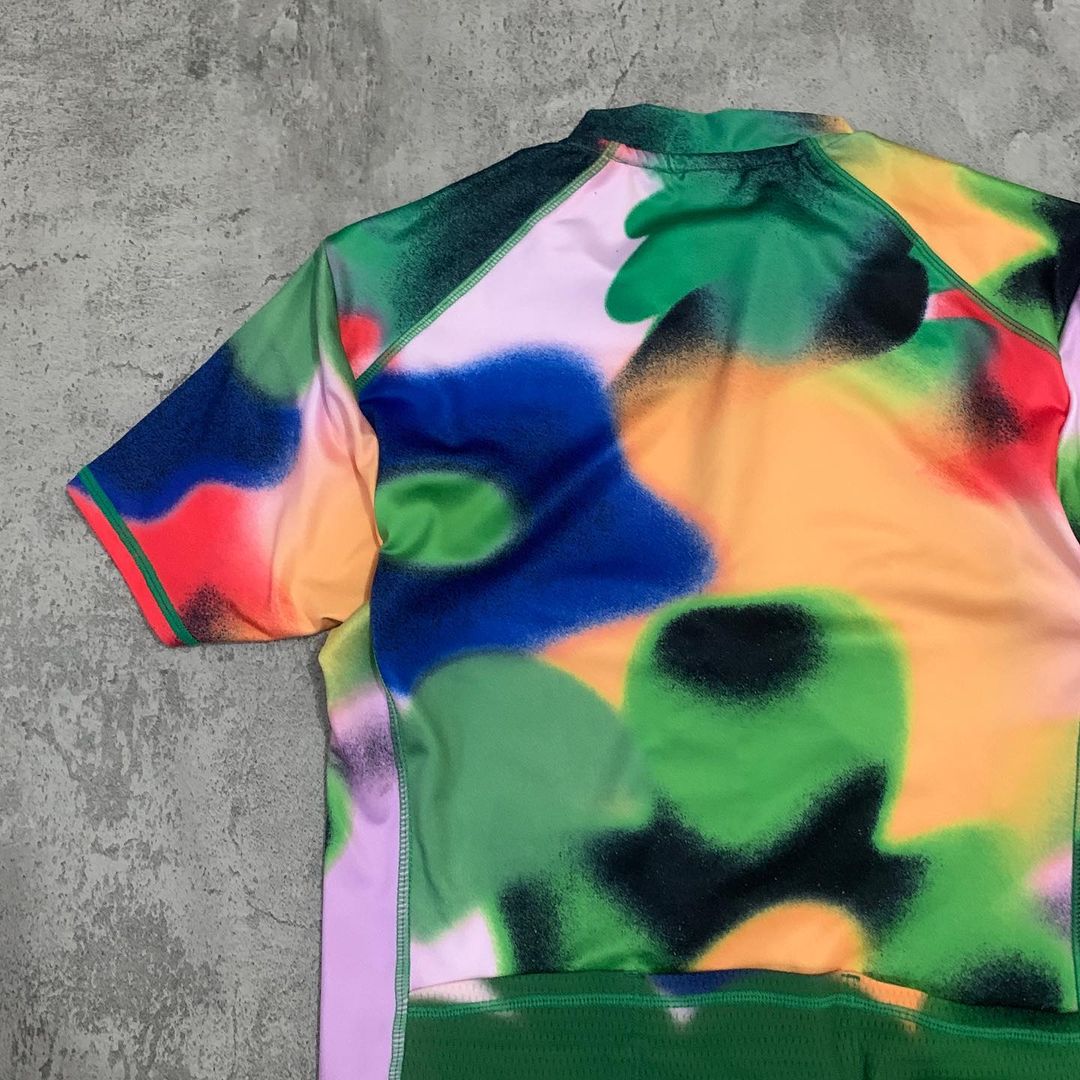 Brain Dead Cycling Jersey in Watercolour Floral