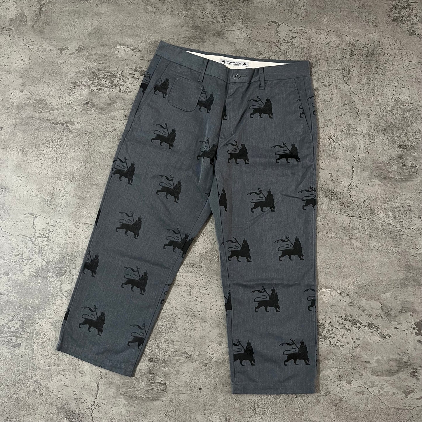 Sasquatchfabrix Rasta Lions Graphic Chopped Pant