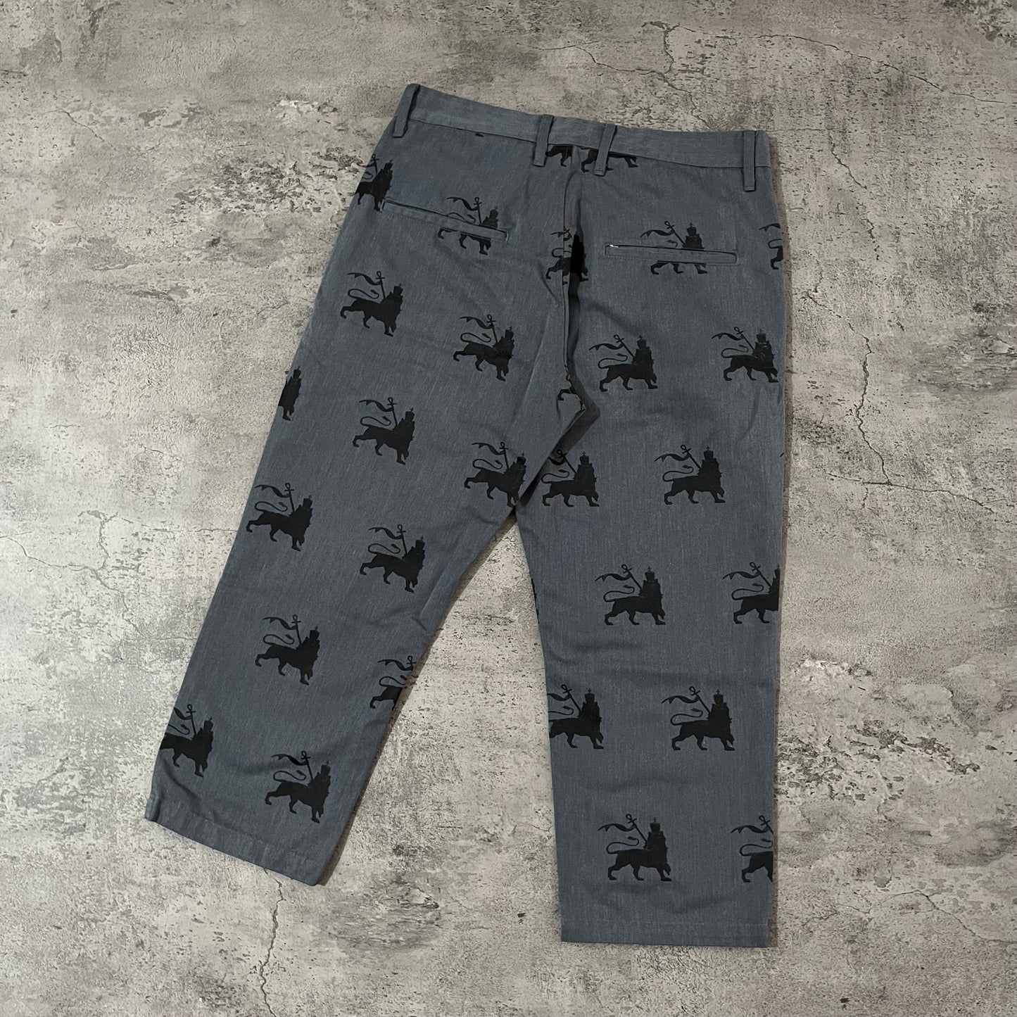 Sasquatchfabrix Rasta Lions Graphic Chopped Pant