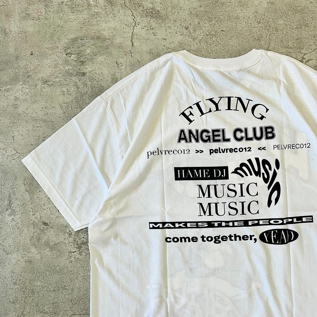 Pelvis Hame DJ Flying Angel Club SS Tee - White