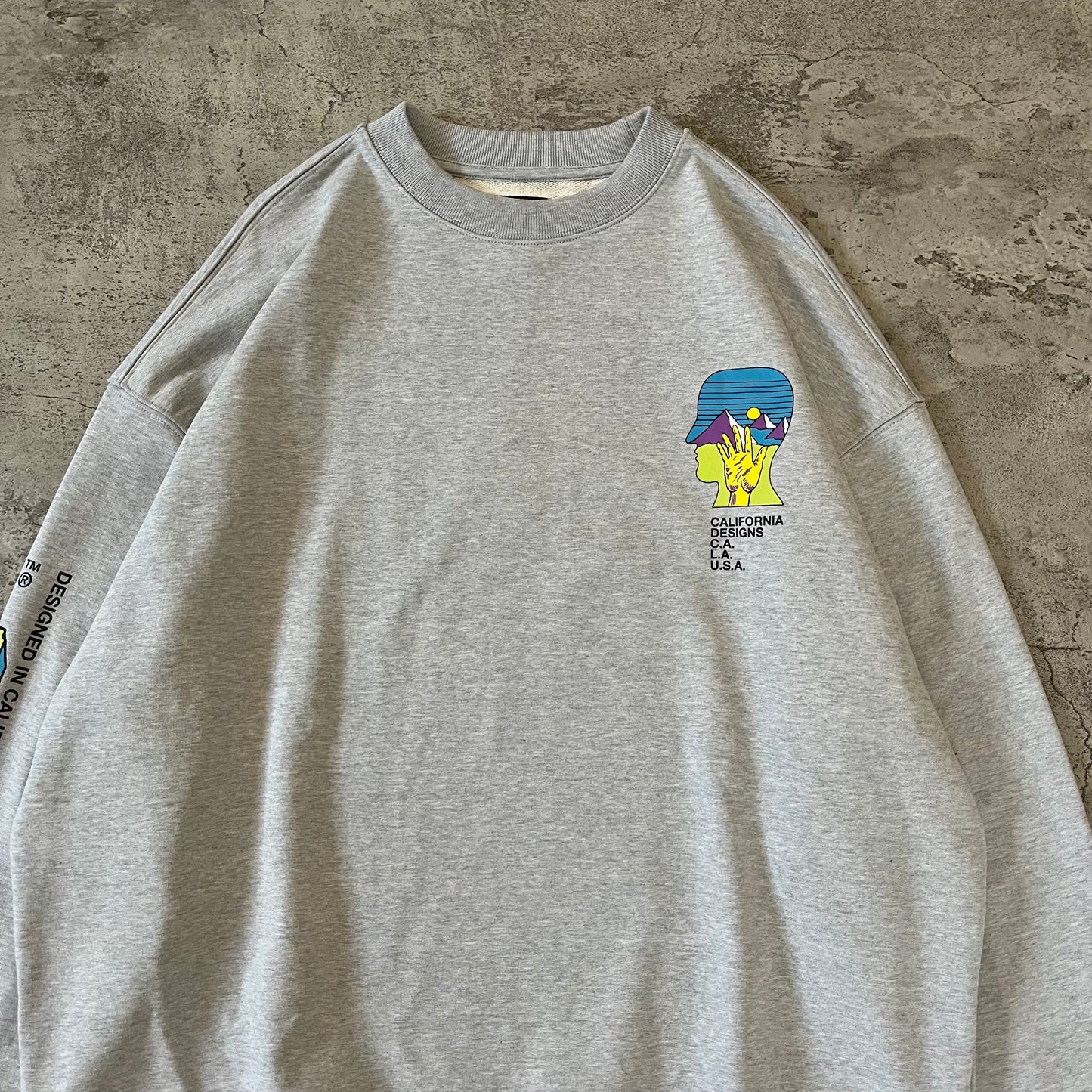 Brain Dead x Invincible Building Block Crewneck - Grey