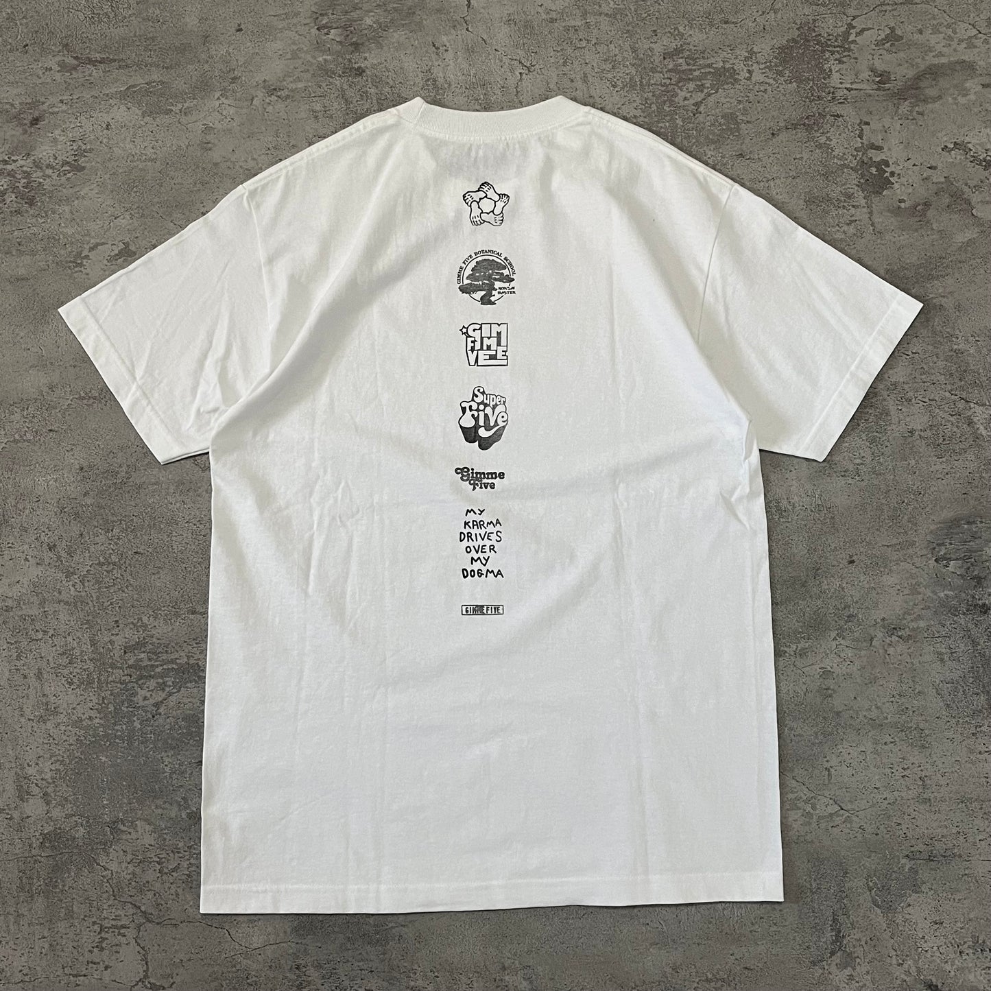 Gimme Give ‘МУ KARMA DRIVES OVER MY DOGMA’ SS Tee - White