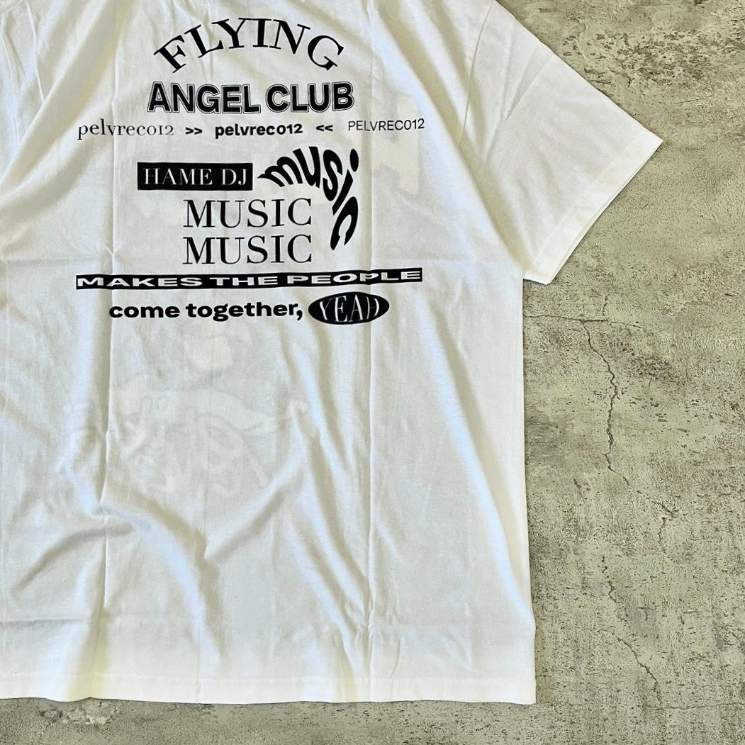 Pelvis Hame DJ Flying Angel Club SS Tee - White