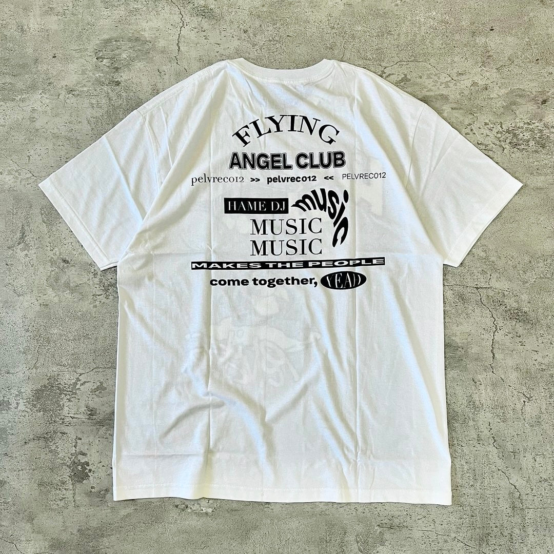 Pelvis Hame DJ Flying Angel Club SS Tee - White