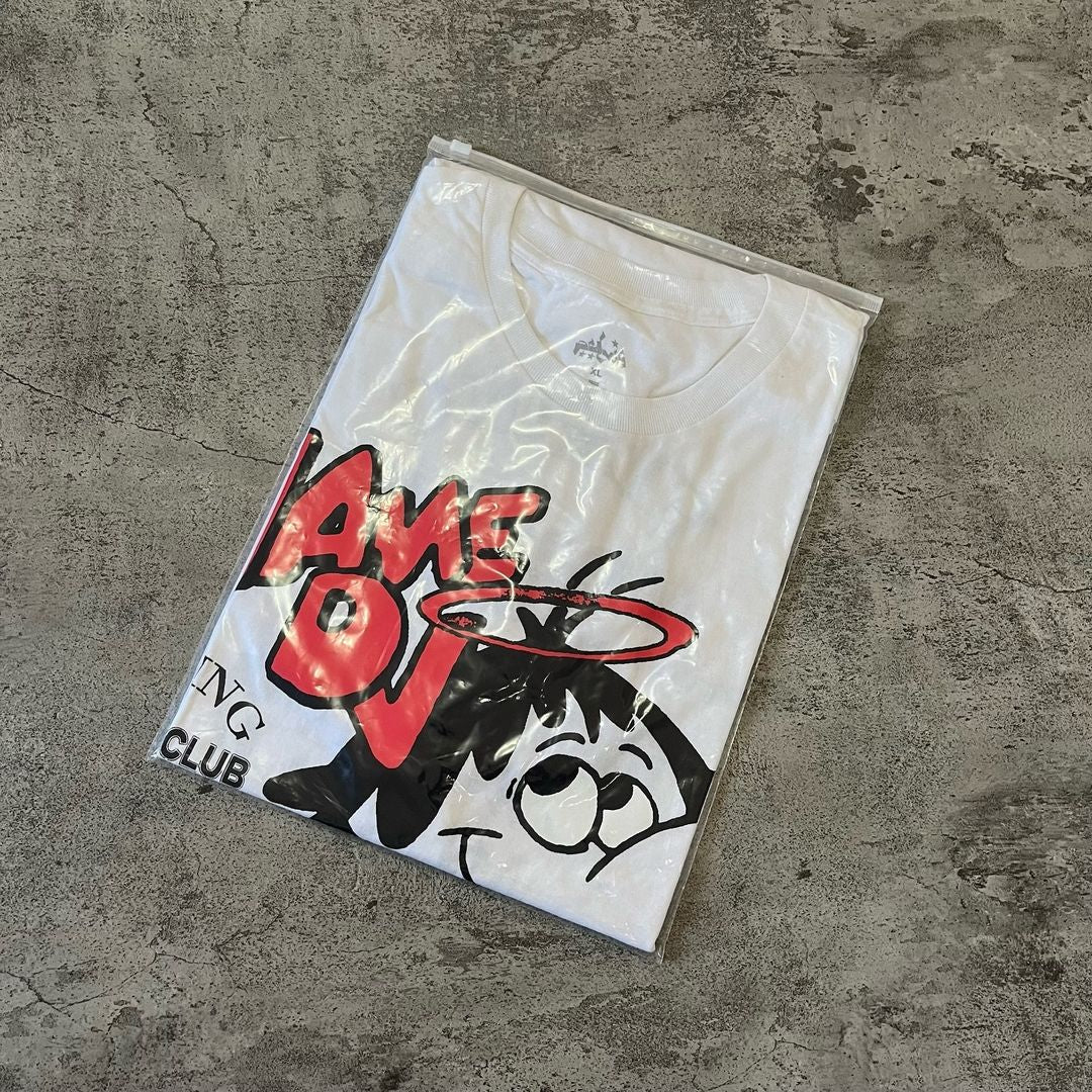 Pelvis Hame DJ Flying Angel Club SS Tee - White
