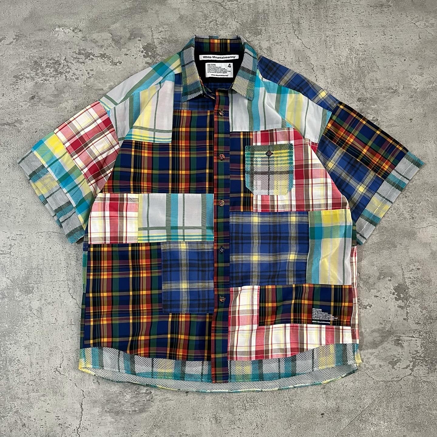 White Mountaineering - Madras Check Patchwork
