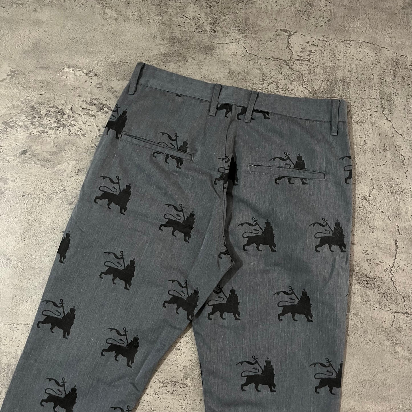 Sasquatchfabrix Rasta Lions Graphic Chopped Pant