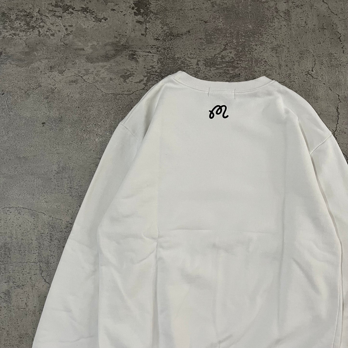 MALBON Stinger Logo Crewneck - White
