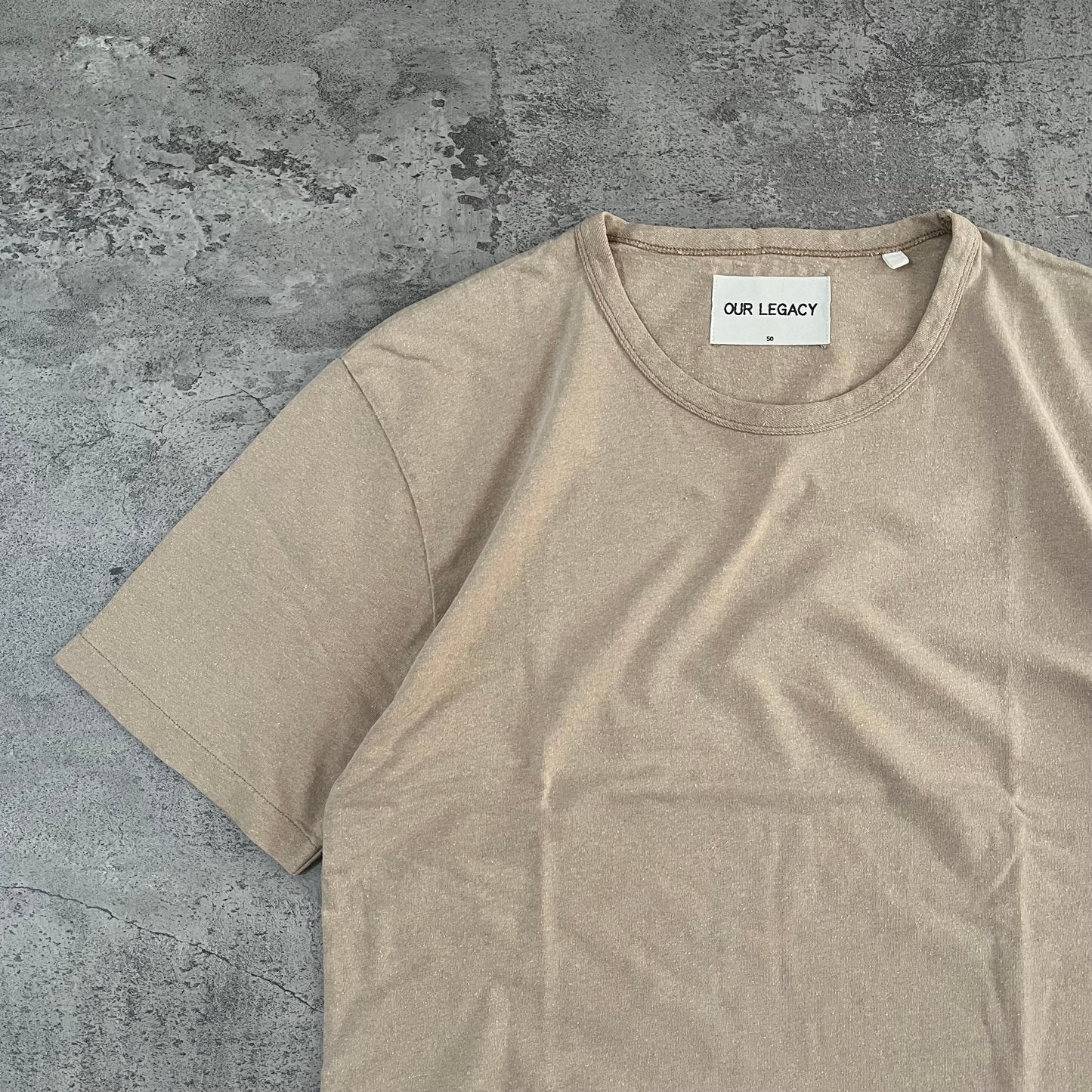 OUR LEGACY Recycled Cotton SS Tee - Desert
