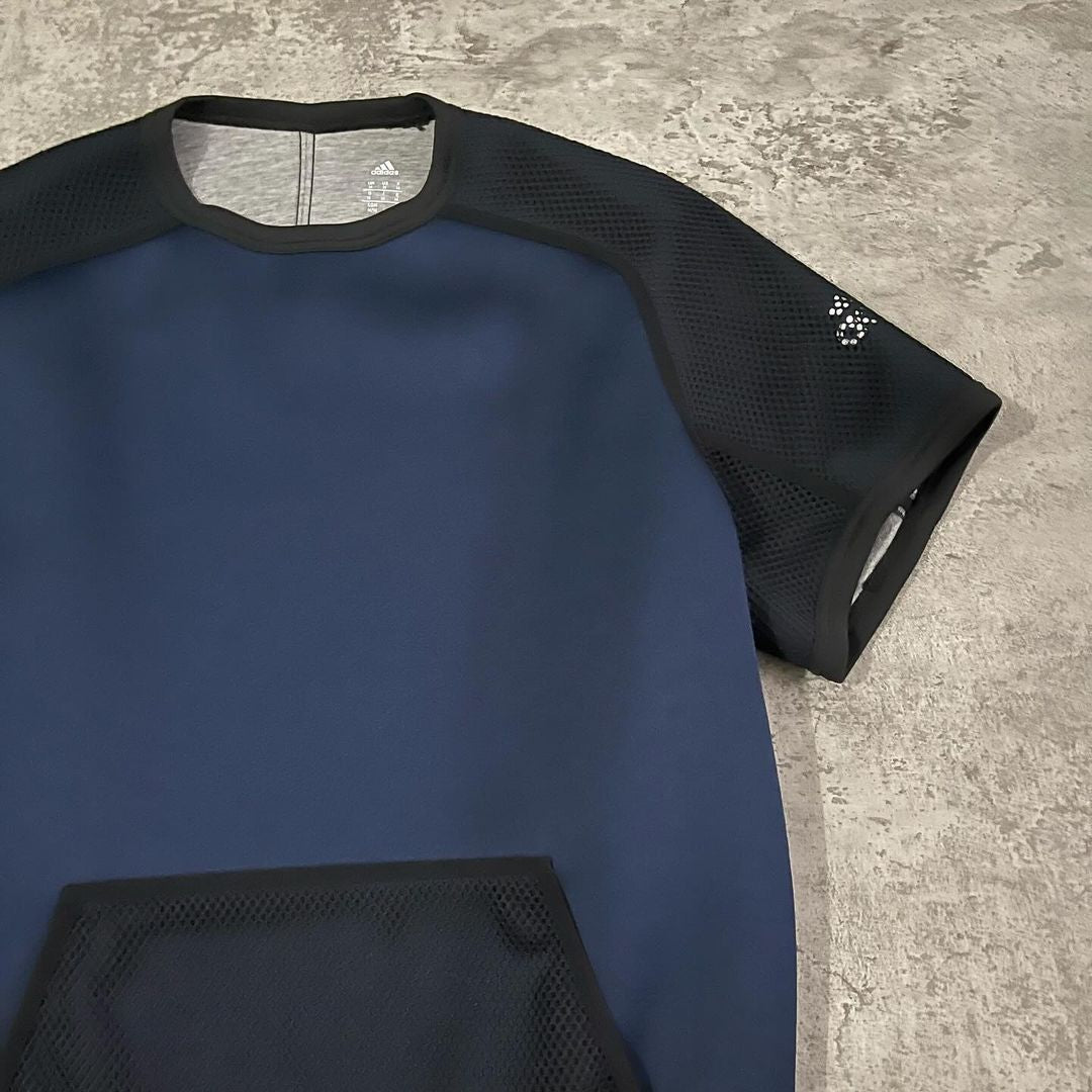 Kolor Japan x Adidas Short Sleeve Neoprene Crew Sweat - Navy