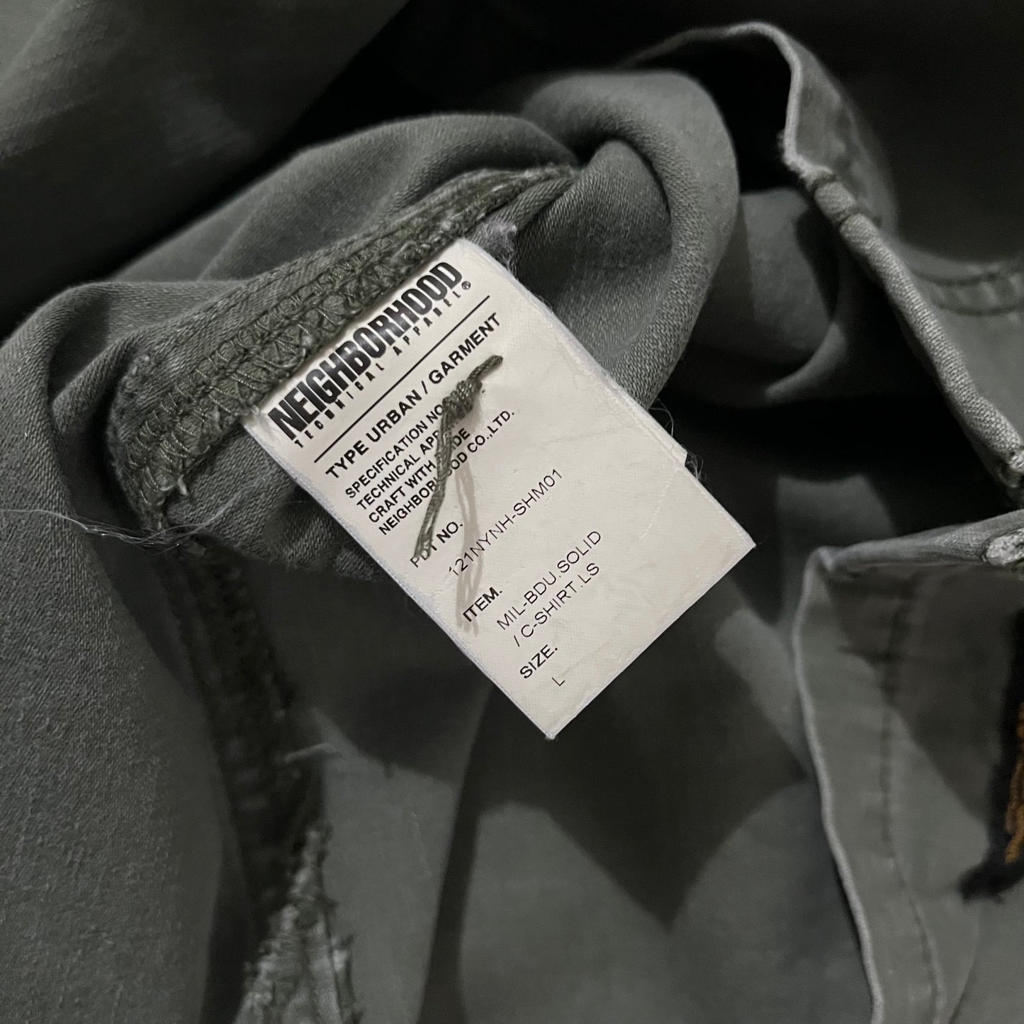 NEIGHBORHOOD - Military BDU SOLID LS Shirt