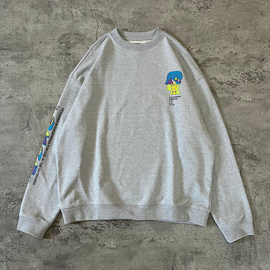 Brain Dead x Invincible Building Block Crewneck - Grey