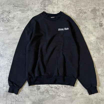 Stray Rats Crimson Crewneck - Black