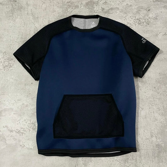 Kolor Japan x Adidas Short Sleeve Neoprene Crew Sweat - Navy